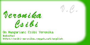 veronika csibi business card